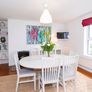 Extending Solid Wood Dining Table & 8 Matching Upholstered Chairs Image 2