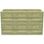 Garden Raised Bed 206x50x96 cm Impregnated Pinewood Image 2