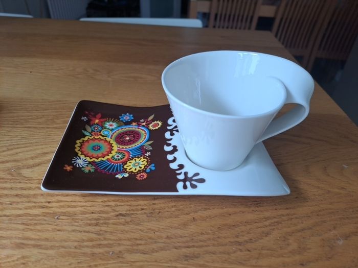 Villeroy & Boch funky cup and saucer