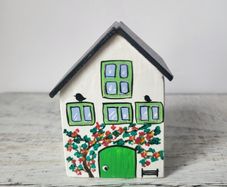 Handcrafted tiny wooden house!
