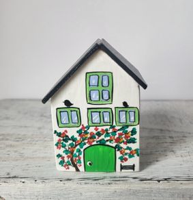 Handcrafted tiny wooden house!