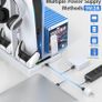 PS5 Stand with Cooling Fan and Headphone Holder, PS5 Cooling Fan with Dual PS5 Charging Station, PS5 Accessories for PS5 Console with 15 Game Slots (FREE POSTAGE) Image 2