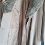 M&S wool and cashmere mix light taupe longline coat with detachable luxurious faux fur collar Sz 12 L (Fit 14-16UK) Image 8