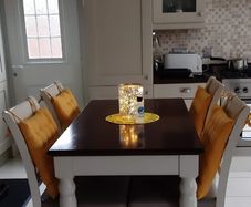 bar table and chairs