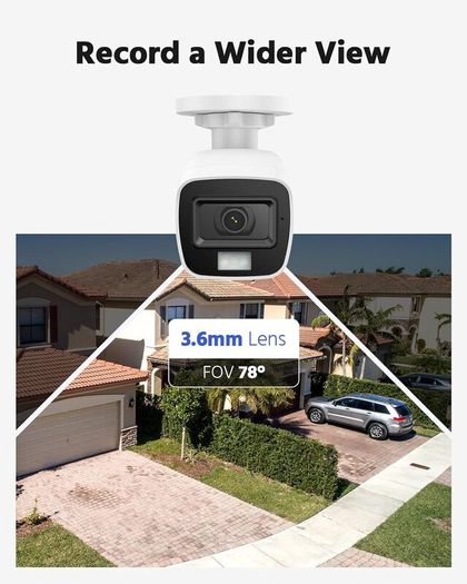 1080P Add-on CCTV Camera, Hi-Resolution Home Security Camera for Surveillance System, IP66 Weatherproof Indoor Outdoor, Long Distance Night Vision