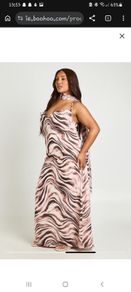 Boohoo Maxi Dress with Neck Scarf