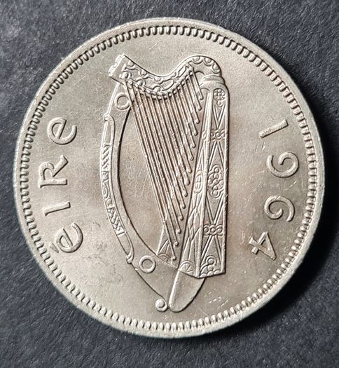 Ireland Excellent 1964 shilling Unc coin