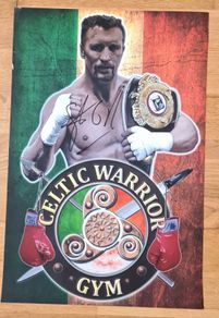 Steve Collins  autographed 18 x12inch photograph