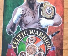 Steve Collins  autographed 18 x12inch photograph