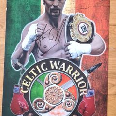 Steve Collins  autographed 18 x12inch photograph