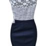 Karen Millen Elegant Tweed Dress with Textured Bodice Image 5