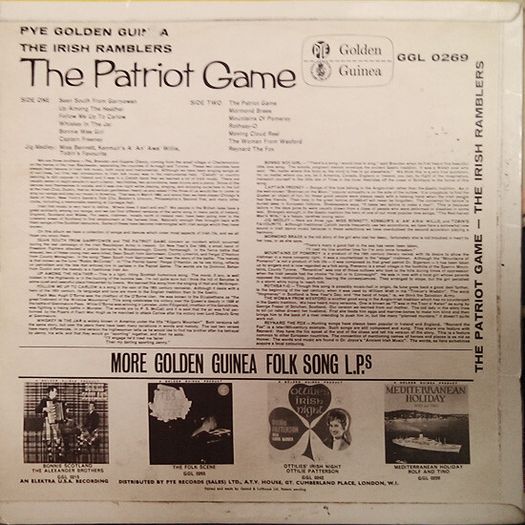 The Irish Ramblers -The Patriot Game LP 1964