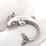 Vintage Silver Dolphin Charm Pendant Image 6