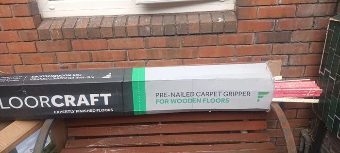 Free Qtr box of Carpet prenailed Grippers for stairs/ flooring