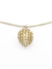 Vintage 925 Silver Cute Hedgehog Necklace