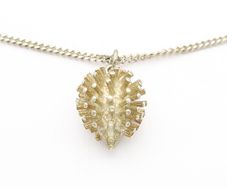 Vintage 925 Silver Cute Hedgehog Necklace