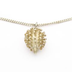 Vintage 925 Silver Cute Hedgehog Necklace