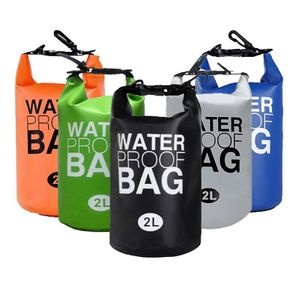2 Litre Waterproof Dry Bag Storage Swimming Kayak River Hiking Float Sailing Canoe Diving Compression Backpack