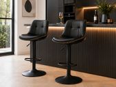 Bar Stools Set of 2 with Backrest