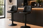 Bar Stools Set of 2 with Backrest