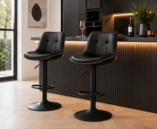 Bar Stools Set of 2 with Backrest