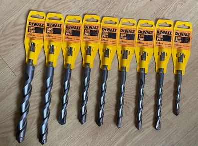 9 Large SDS Plus DeWalt Drill Bits