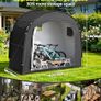 Bike Storage Tent Shed for 5 Bikes, Outdoor Portable 210D Oxford Thick PU4000 Waterproof Bike Cover with Ventilated Window, Bike Tent Fit for Bicycle, Lawn Mower, Garden Tools Image 8
