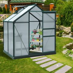 Polycarbonate 6.2 ft W x 4.3 ft Greenhouse