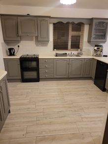 Painted Solid Wood Kitchen and Utility