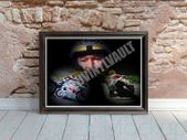 Joey Dunlop Framed Art Print A4 Size