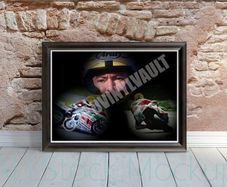 Joey Dunlop Framed Art Print A4 Size