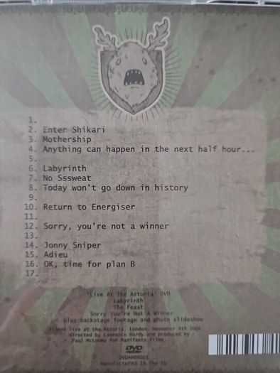 Enter Shikari - Take To The Skies. CD + DVD.