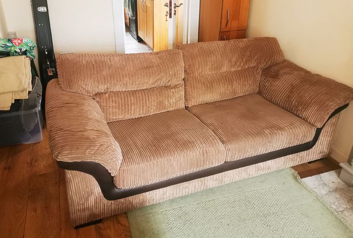 2 Piece Living Room Set plus foot stool