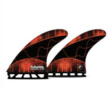 Futures Large Jack Robinson Techflex Thruster Surfboard Fin Black Orange