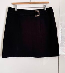 Womens Black-Short Skirt - Size 12