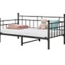 Metal Single Daybed Frame 3ft Sofa Bed Frame 90x190 cm Bed Steel Slats Image 8