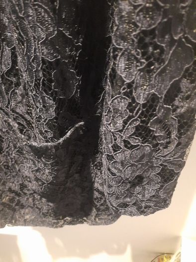 Dressy lace coat jacket navy