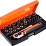 SL25 Ratchet Socket Set, Metric 1/4" Drive, 25 Pieces Image 2