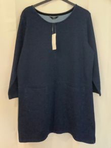 New Denim Tunic Dress With Pockets