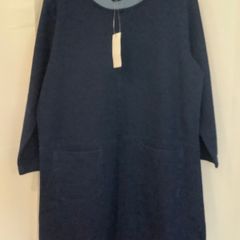 New Denim Tunic Dress With Pockets