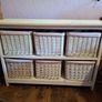 Storage unit with wicker baskets Image 6