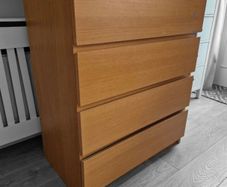 IKEA MALM Chest of Drawers (Oak Finish)