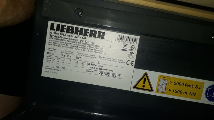 Liebherr Wine Fridge