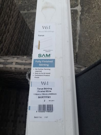 White Skirting boards