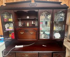 Display cabinets ,dining table,chairs