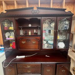 Display cabinets ,dining table,chairs