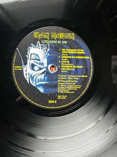 Iron Maiden. Somewhere in Time in nm condition