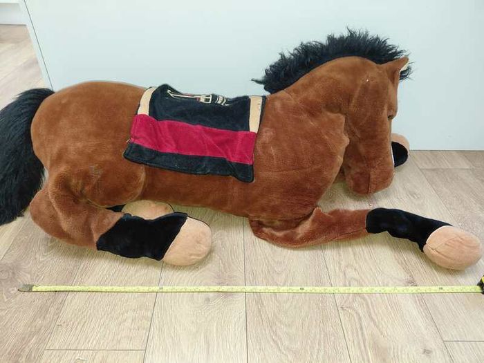 Large plush horse toy