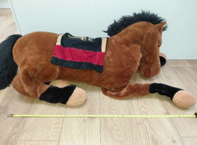 Large plush horse toy