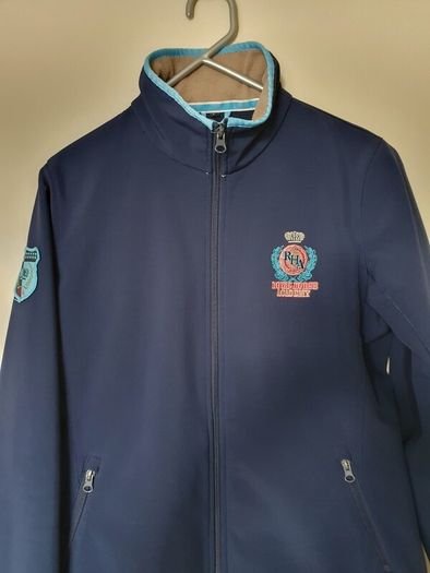 Harry's Horse soft shell jacket size large ptp 20" Navy like new